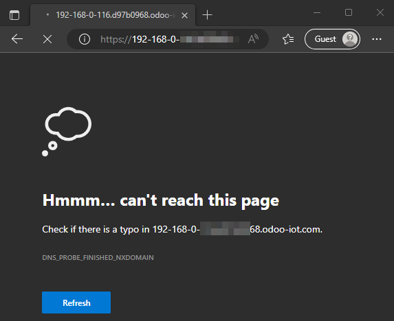 Vấn đề DNS trên trình duyệt cạnh trên Windows 10.