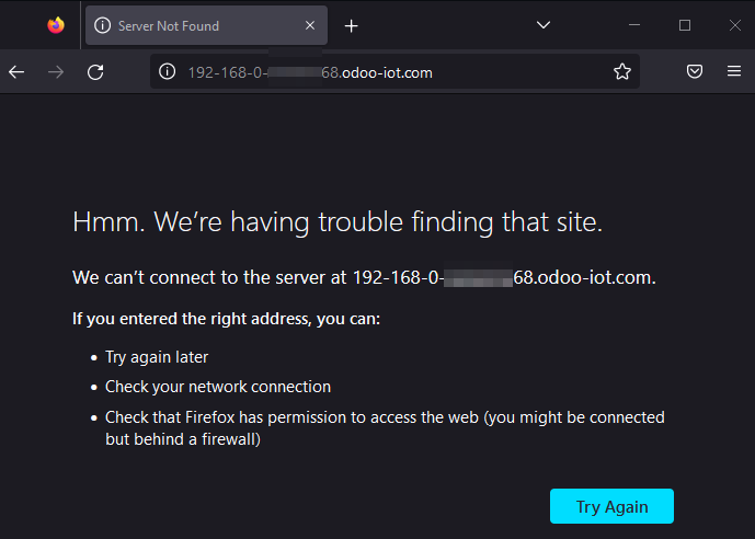 Vấn đề DNS trên trình duyệt Firefox trên Windows 10.