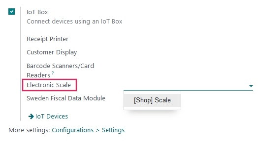 Danh sách các công cụ bên ngoài có thể được sử dụng với hộp POS và IoT.