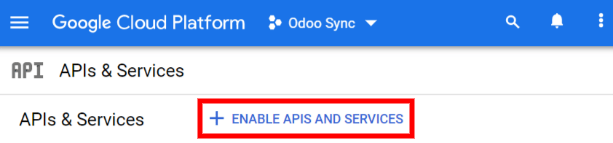 Kích hoạt API và dịch vụ trên dự án API.